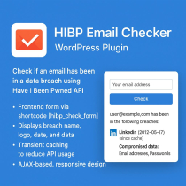 HIBP Email Checker - WordPress Plugin Screenshot 3