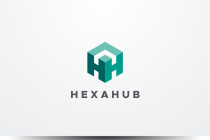 Letter H Initial HH Hexagon Logo Screenshot 1